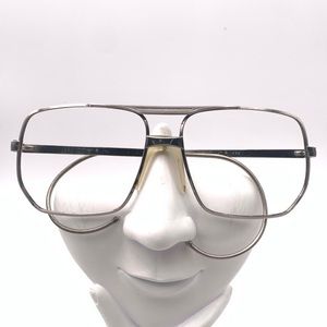 Vintage Cottet Silver Aviator Sunglasses Frames